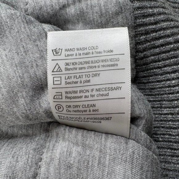 Vince Mens Gray Stand Up Wool Cashmere Sleeveless Full Zip Thick Vest Size XL - Picture 10 of 12